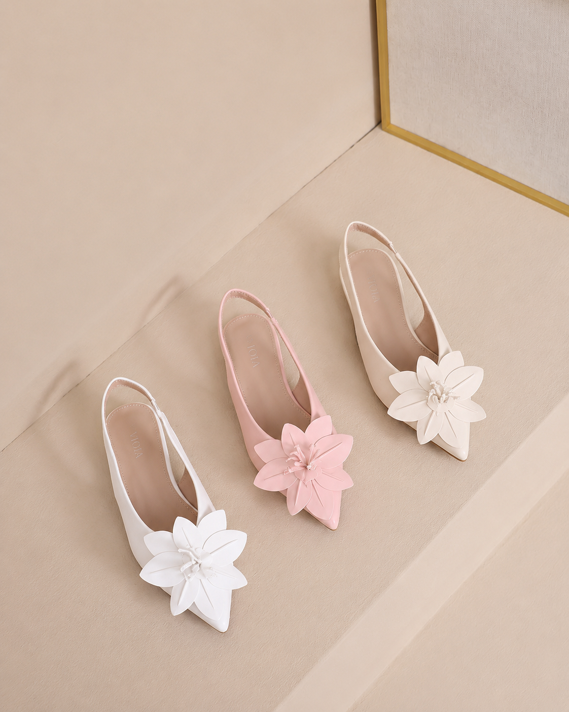Escarpin plat Fleur