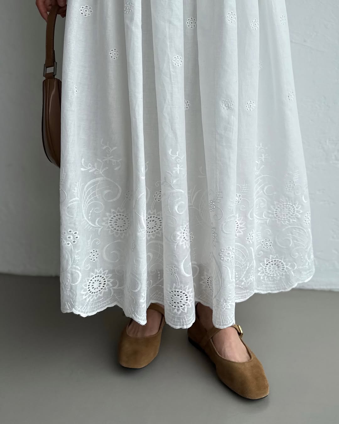 Jupe original broderie