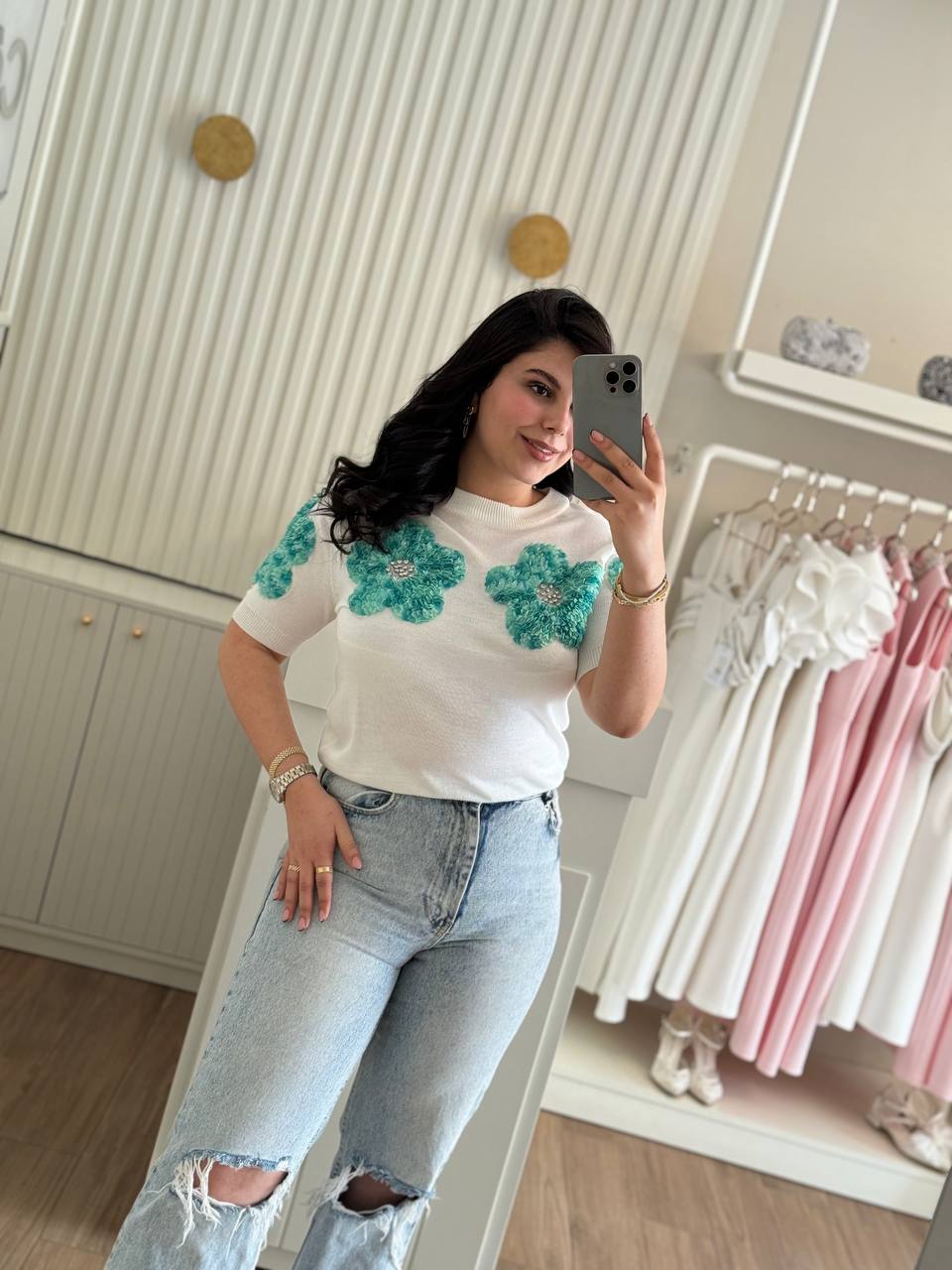 Pull fleur