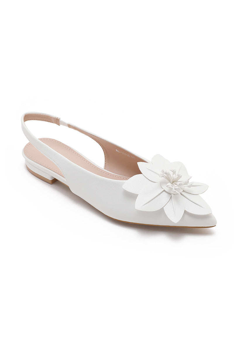 Escarpin plat Fleur