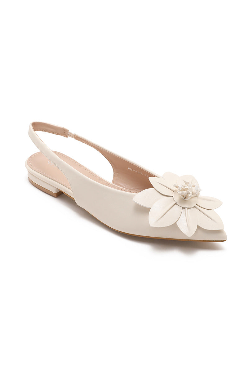 Escarpin plat Fleur
