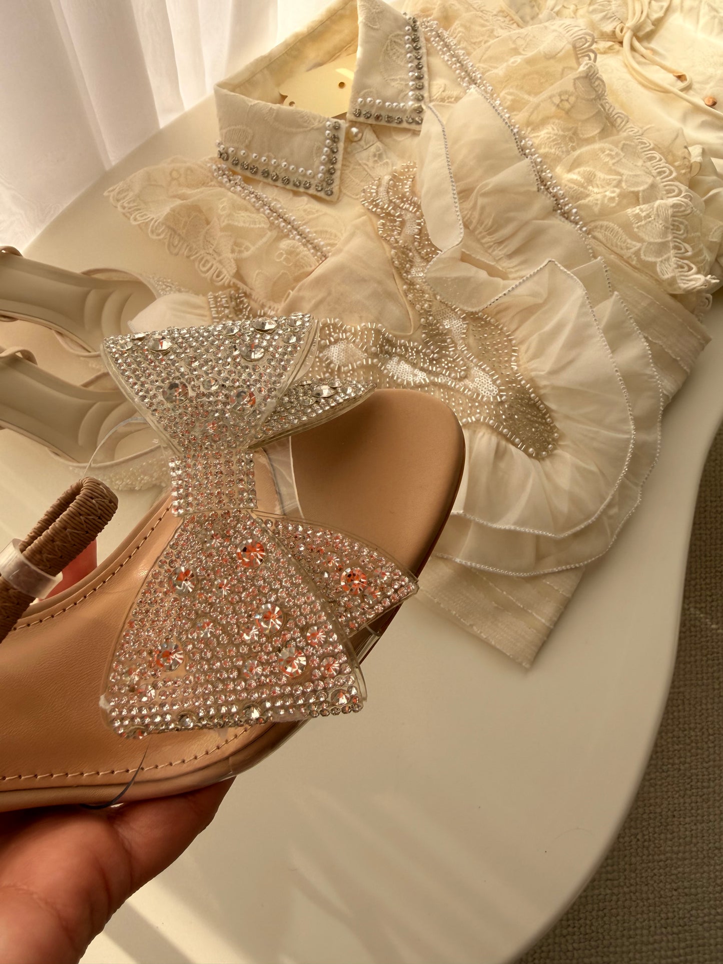 Escarpin Papillon Bling